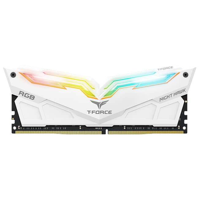 T-FORCE NIGHT HAWK RGB DDR4-3600 2 x 8GB (White)