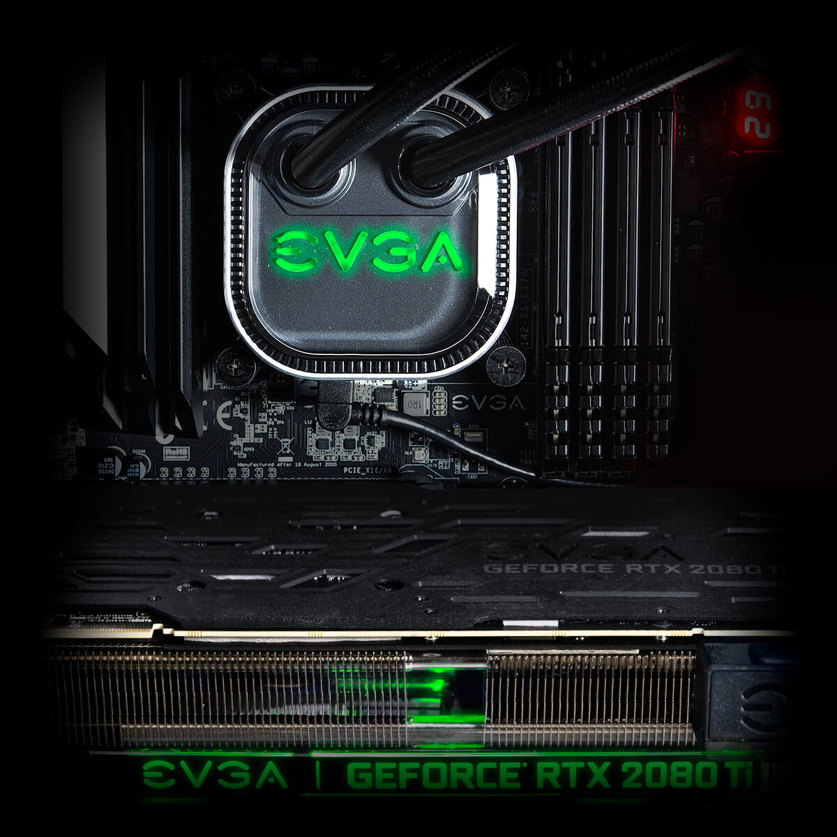 EVGA - Products - EVGA CLCx 280mm All-In-One RGB LCD CPU Liquid Cooler, 2x  140mm PWM ARGB Fans, Intel, AMD, 5 YR Warranty, 400-HY-CX28-V1 -  400-HY-CX28-V1