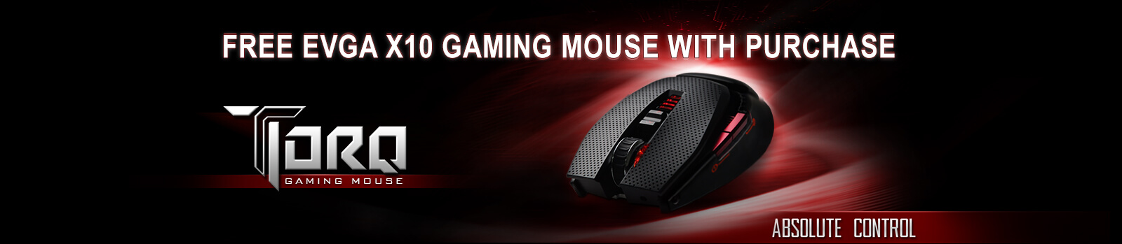 Free EVGA X10 Gaming Mouse with Purchase