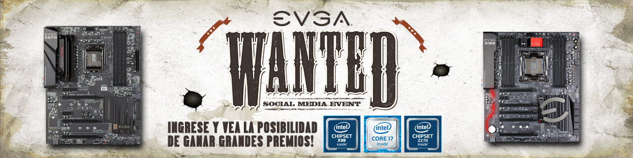Evento de Redes Sociales EVGA Wanted!