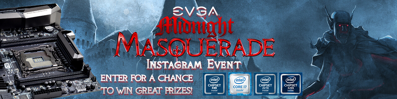 EVGA Midnight Masquerade Instagram Event