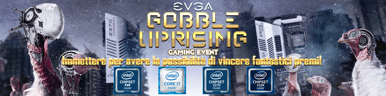 Evento di gaming Gobble Uprising EVGA