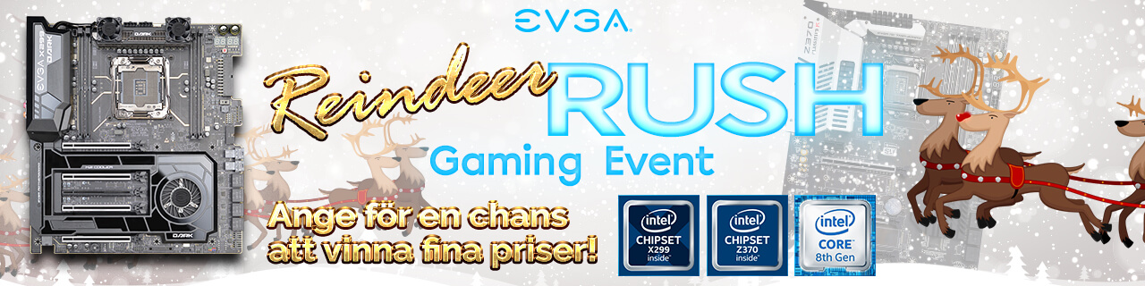 EVGA:s gamingevent Reindeer Rush!