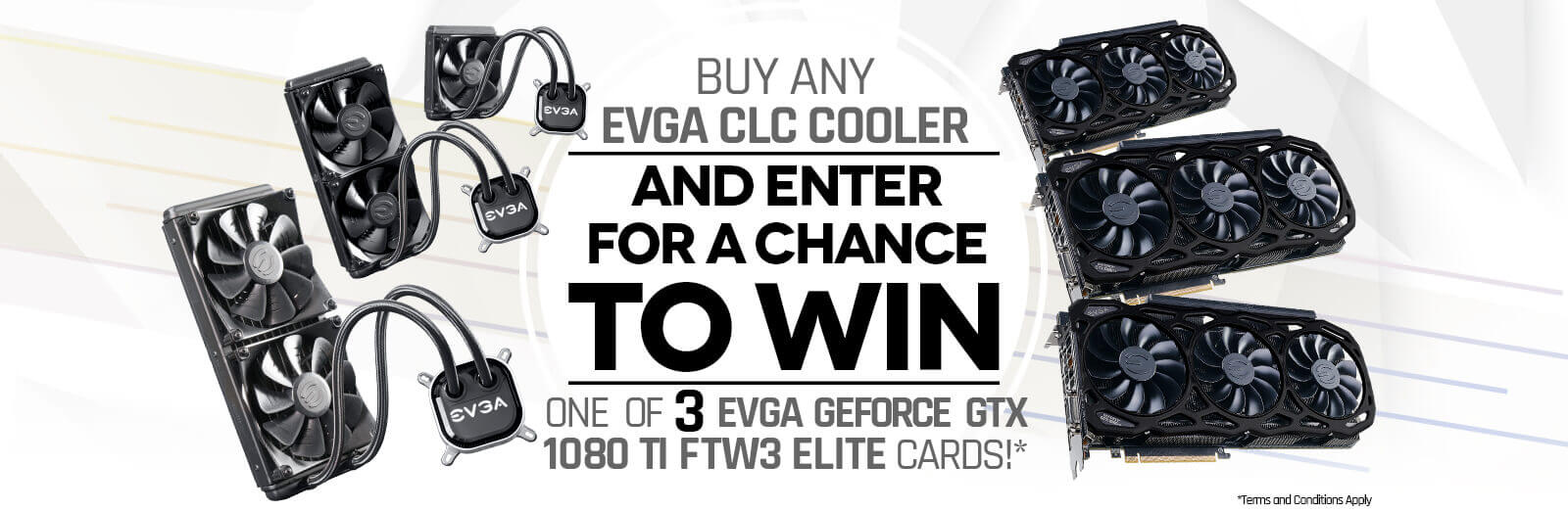 Buy EVGA CLC Enter To Win One Of 3 EVGA GeForce GTX 1080 Ti FTW3 ELITE Graphics Cards