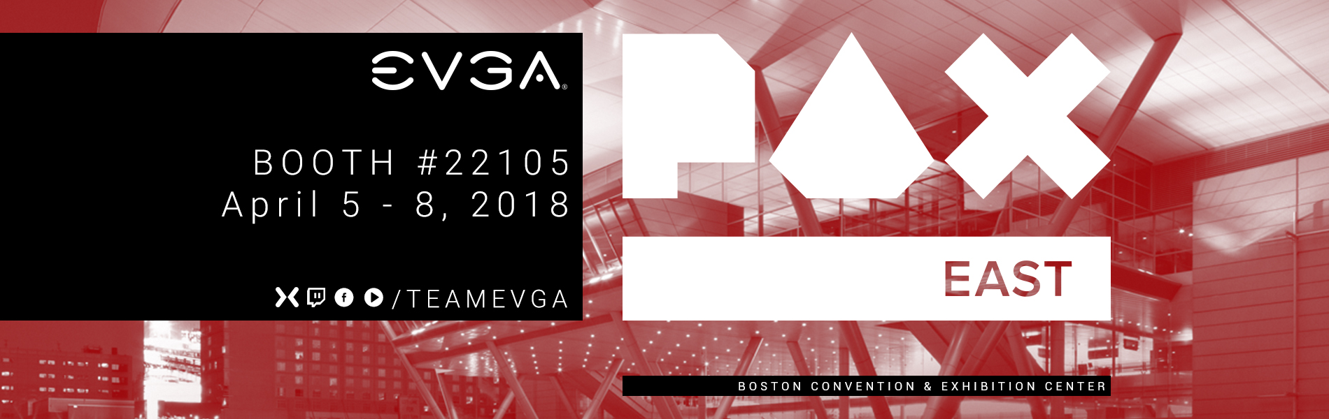Join or Watch EVGA at PAX East 2018!