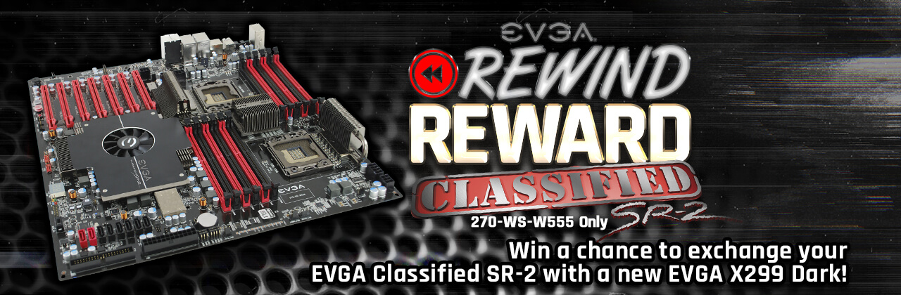 EVGA Classified Super Record 2 (SR-2) Motherboard Rewind Reward Giveaway