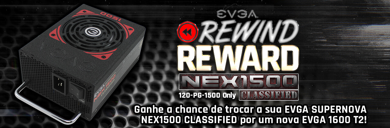 Fonte EVGA SuperNOVA NEX1500 Classified Rewind Reward Giveaway