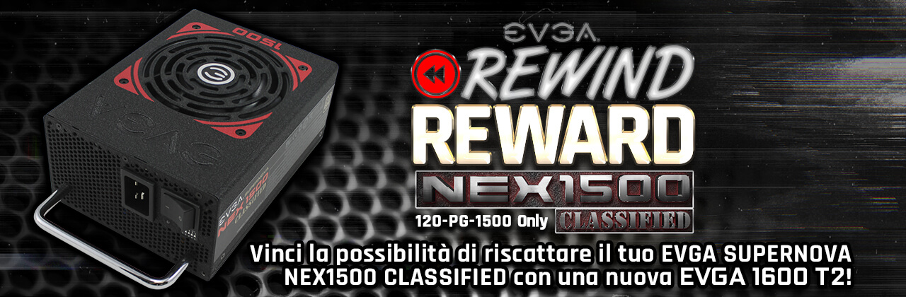 EVGA SuperNOVA NEX1500 Classified PSU Rewind Reward Giveaway