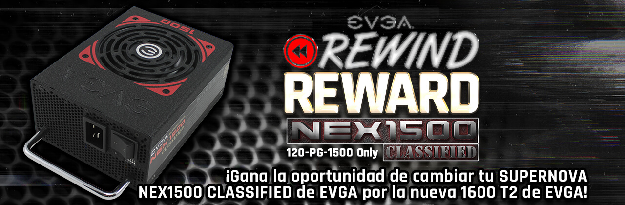 Fuente EVGA SuperNOVA NEX1500 Classified Rewind Reward Giveaway