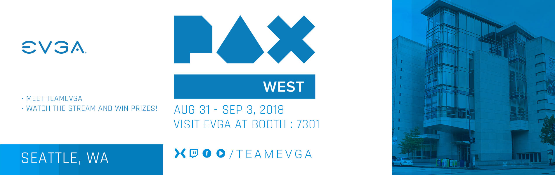 Join or Watch EVGA at PAX West 2018!