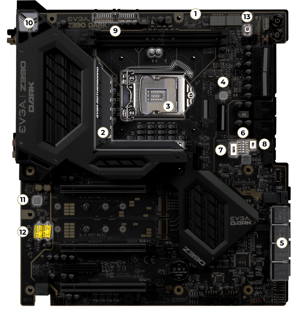 EVGA Z390 DARK Motherboard Design