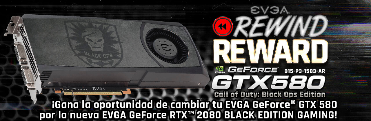 EVGA GeForce GTX 580 Call Of Duty: Black Ops Edition a EVGA GeForce RTX 2080 Black Edition