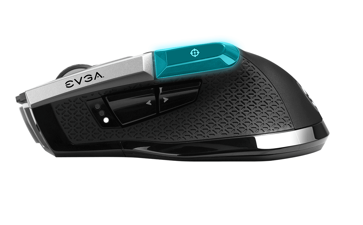 EVGA X20 Gaming Mouse, Wireless, Black, Customizable, 16,000 DPI, 5  Profiles, 10 Buttons, Ergonomic 903-T1-20BK-KR