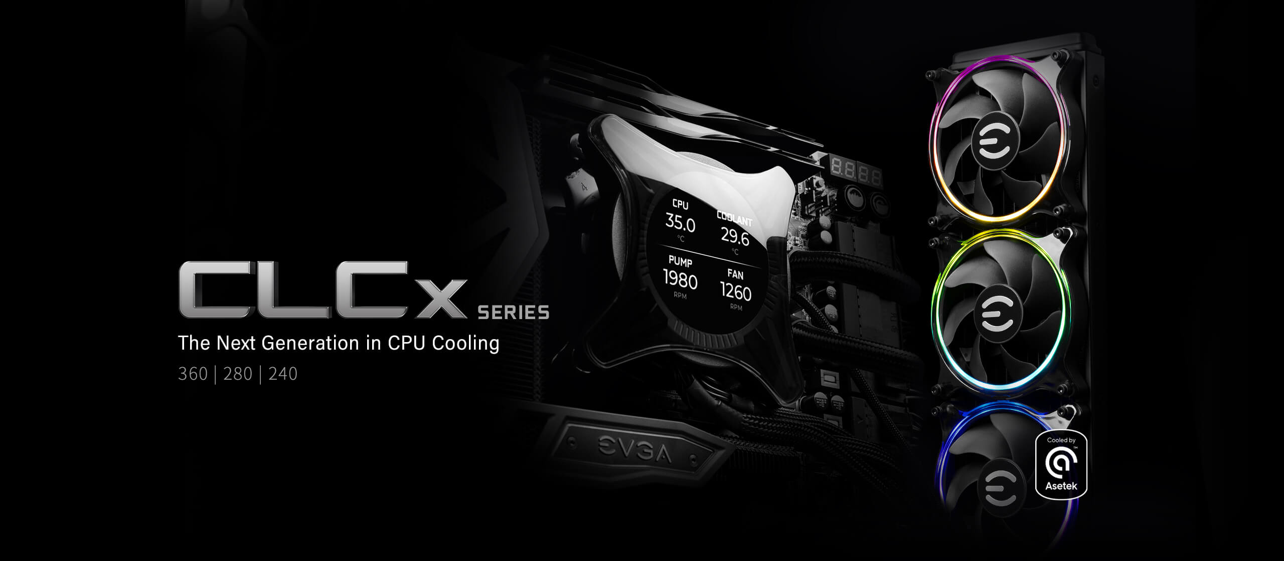 EVGA - Products - EVGA CLCx 240mm All-In-One LCD CPU Liquid Cooler