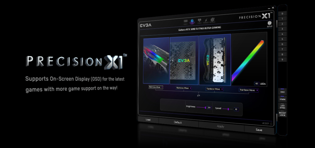 EVGA Precision X1™ Supports OSD for the latest games