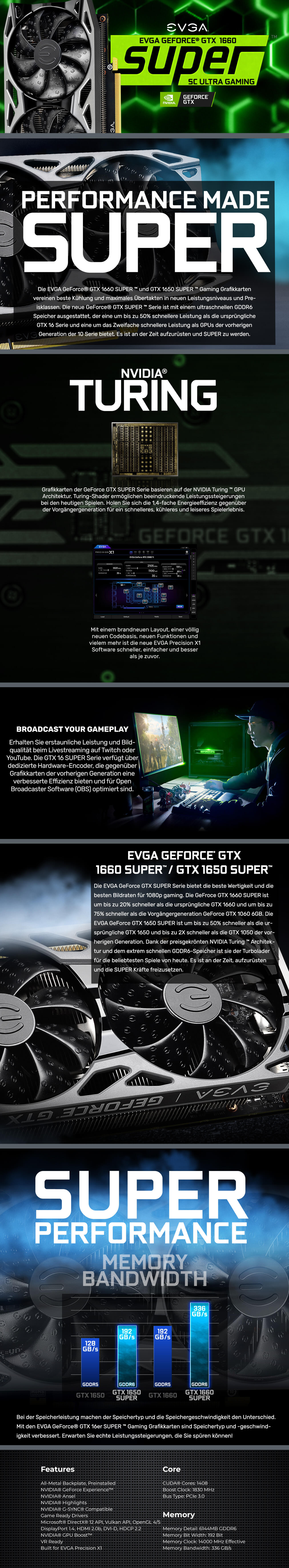 EVGA - EU - Products - EVGA GeForce GTX 1660 SUPER SC ULTRA GAMING 