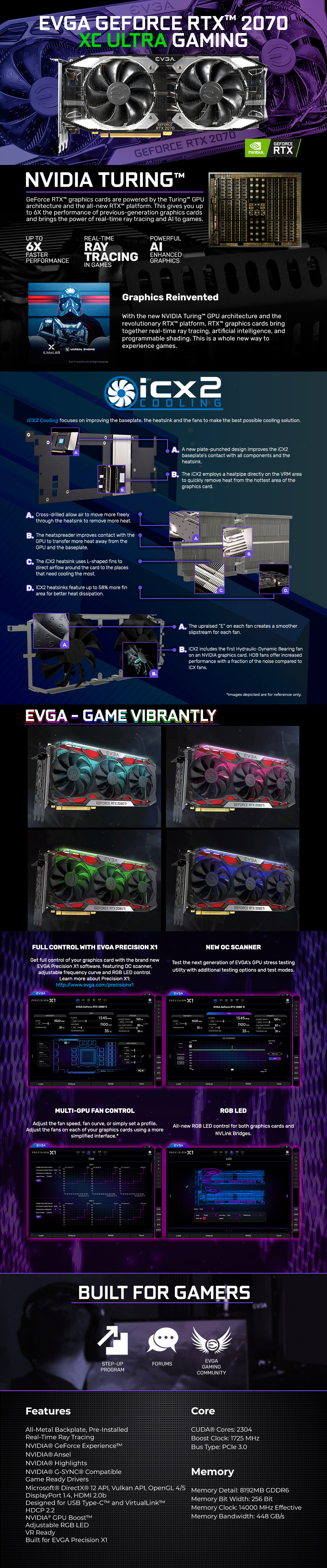 EVGA GeForce RTX 2070 XC ULTRA 