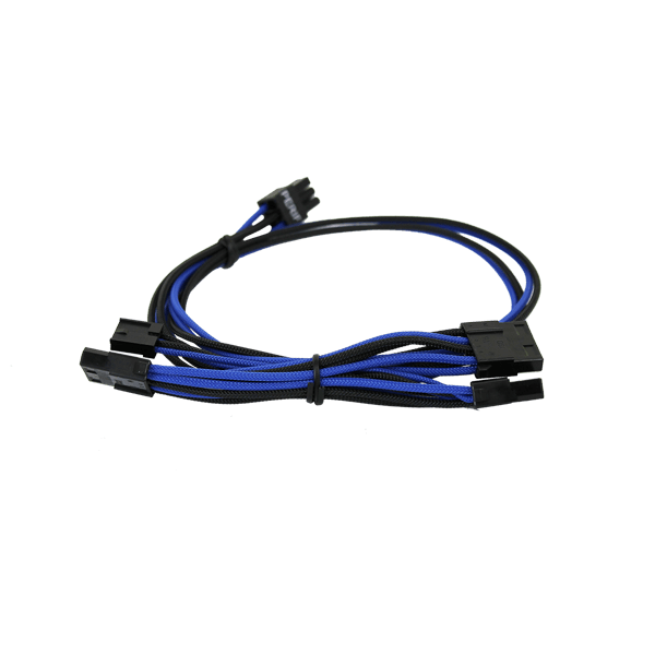 EVGA 100-G2-06KU-B9 450-650 B3/B5/G2/G3/G5/GP/GM/P2/PQ/T2 Blue/Black Power Supply Cable Set (Individually Sleeved)