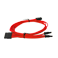 550-650 G2/G3/G5/GP/GM/P2/PQ/T2/GP/GA Red Power Supply Cable Set (Individually Sleeved) (100-G2-06RR-B9) - Image 2