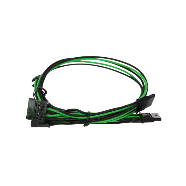 EVGA 100-G2-16KG-B9 1600 G2/P2/T2 Green/Black Power Supply Cable Set (Individually Sleeved)