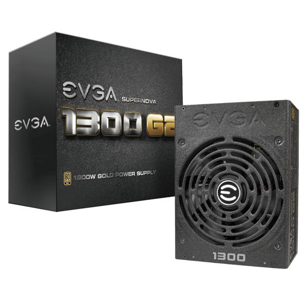 EVGA 120-G2-1300-X2  SuperNOVA 1300 G2, 80+ GOLD 1300W, Fully Modular, 10 Year Warranty, Includes FREE Power On Self Tester Power Supply 120-G2-1300-X2 (EU)