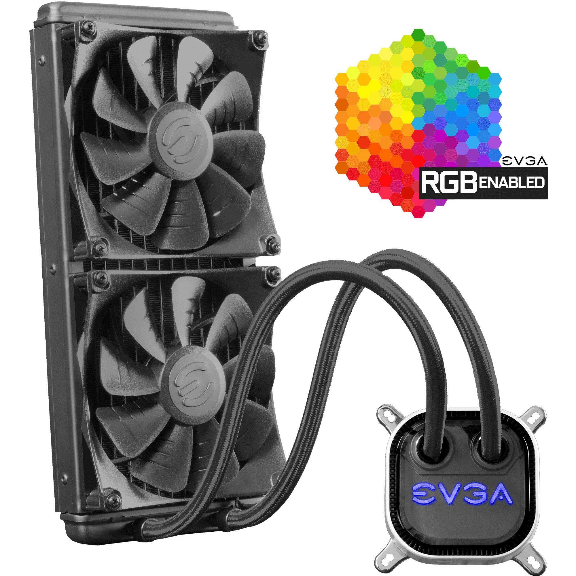 constantly Outcome Frosty EVGA - EU - Products - EVGA CLC 280mm All-In-One RGB LED CPU Liquid Cooler,  2x FX13 140mm PWM Fans, Intel, AMD, 5 YR Warranty, 400-HY-CL28-V1 -  400-HY-CL28-V1