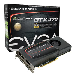 EVGA GeForce GTX 470 SuperClocked+ w/ High Flow Bracket and Backplate