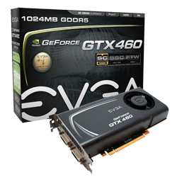EVGA GeForce GTX 460 SuperClocked 1024MB EE (External Exhaust)
