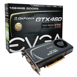 EVGA GeForce GTX 460 FTW 1024MB EE (External Exhaust)