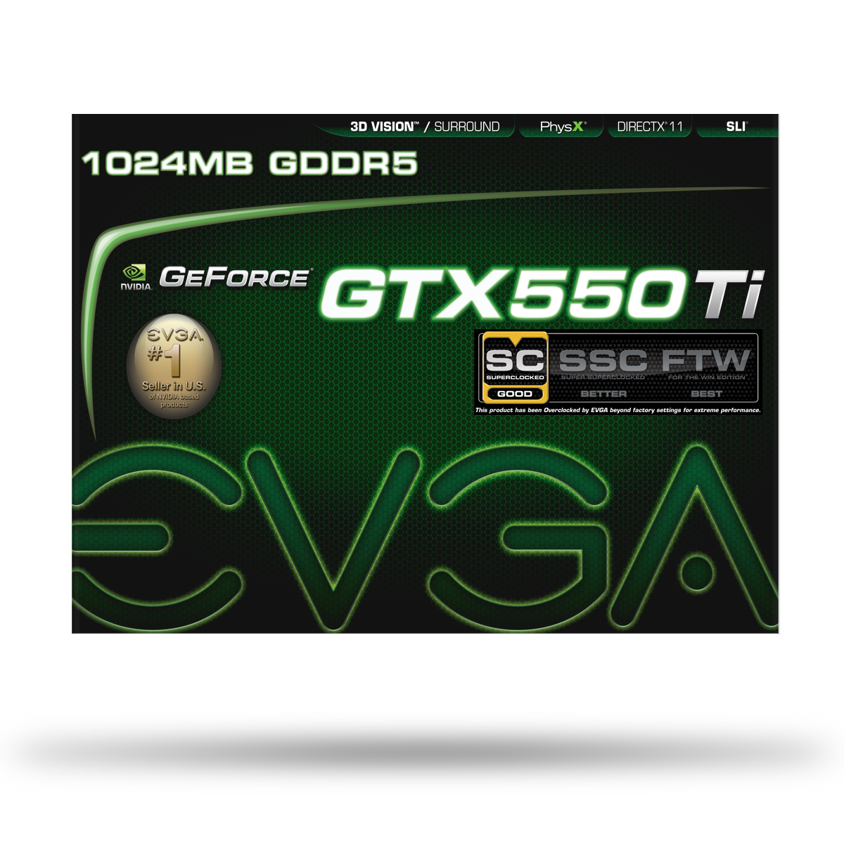 EVGA JP 製品 EVGA GeForce GTX 550 Ti Superclocked 01GP31557RX