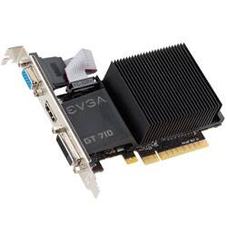EVGA GeForce GT 710 1GB (Dual Slot, Passive) (01G-P3-2710-RX)