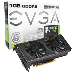EVGA GeForce GTX 750 w/ EVGA ACX Cooling (01G-P4-2755-KR)