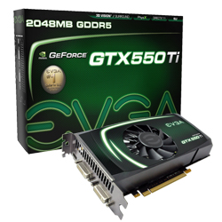 EVGA Product Specs EVGA GeForce GTX 550 Ti