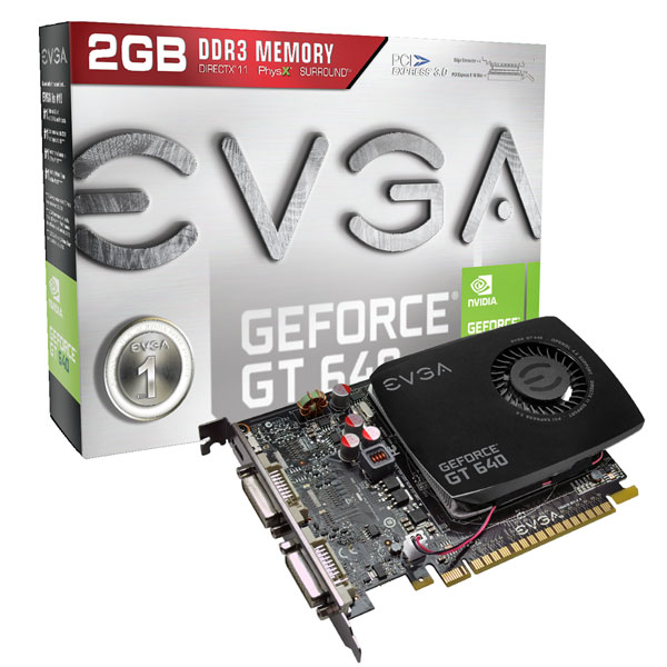EVGA 02G-P4-2645-KR  GeForce GT 640 (Single Slot)