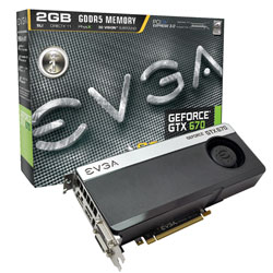EVGA GeForce GTX 670 Superclocked+ w/Backplate