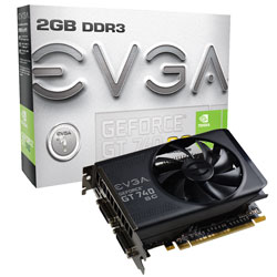EVGA GeForce GT 740 2GB Superclocked (Dual Slot) (02G-P4-2743-KR)