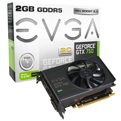 EVGA GeForce GTX 750 2GB Superclocked (02G-P4-2754-KR)
