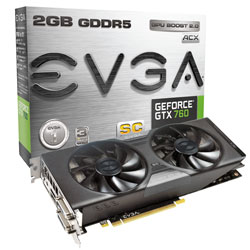 EVGA GeForce GTX 760 Superclocked w/ EVGA ACX Cooler (02G-P4-2765-KR)