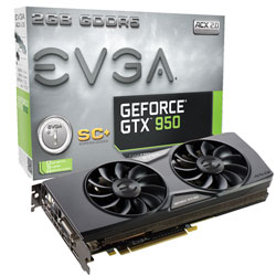 EVGA GeForce GTX 950 SC+ GAMING ACX 2.0 (02G-P4-2956-KR)