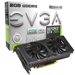 EVGA GeForce GTX 750 Ti FTW w/ EVGA ACX Cooling (02G-P4-3757-KR)