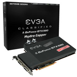 EVGA GeForce GTX 580 Classified Hydro Copper 3072MB