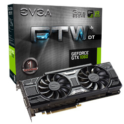 EVGA GeForce GTX 1060 FTW+ DT GAMING, 03G-P4-6365-KR, 3GB GDDR5, ACX 3.0 & LED