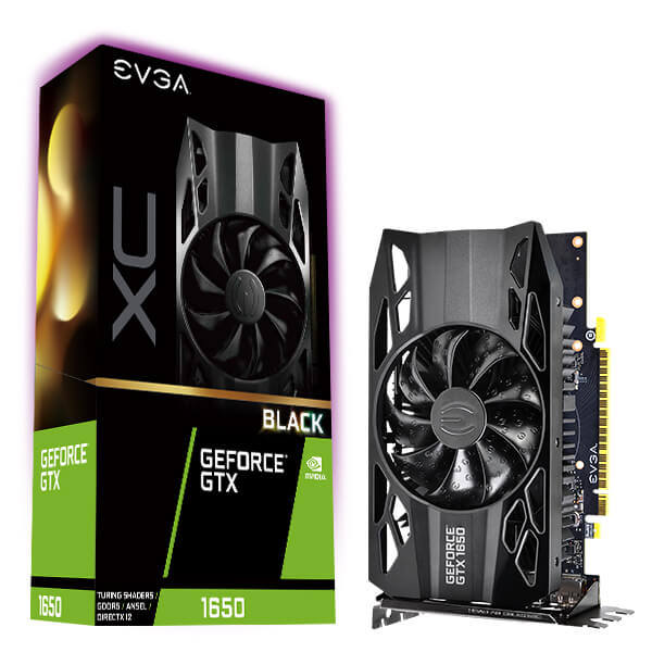 EVGA 04G-P4-1151-KR  GeForce GTX 1650 XC BLACK GAMING, 04G-P4-1151-KR, 4GB GDDR5