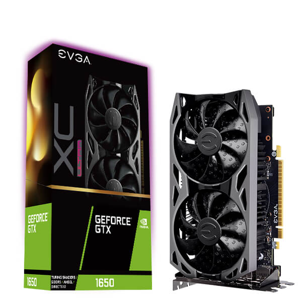 EVGA 04G-P4-1157-KR  GeForce GTX 1650 XC ULTRA, OVERCLOCKED, 2.75 Slot Extreme Cool Dual, 60C Gaming, 04G-P4-1157-KR, 4GB GDDR5