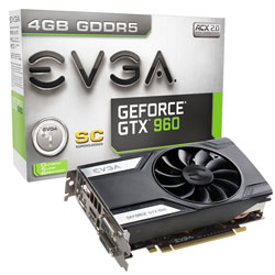 EVGA GeForce GTX 960 4GB SC GAMING (04G-P4-1962-KR)