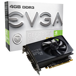 EVGA GeForce GT 740 4GB Superclocked (Dual Slot)