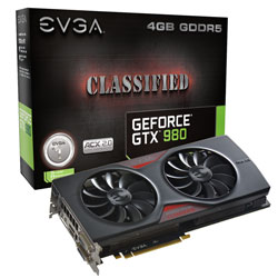 EVGA GeForce GTX 980 CLASSIFIED GAMING ACX 2.0 (04G-P4-2987-KR)