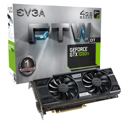 EVGA GeForce GTX 1050 Ti FTW DT GAMING, 04G-P4-6256-KR, 4GB GDDR5, ACX 3.0