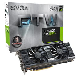 EVGA GeForce GTX 1050 Ti FTW GAMING, 04G-P4-6258-KR, 4GB GDDR5, ACX 3.0 (04G-P4-6258-KR)