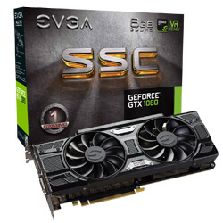 EVGA GeForce GTX 1060 SSC GAMING, 06G-P4-6267-KR, 6GB GDDR5, ACX 3.0 & LED (06G-P4-6267-KR)